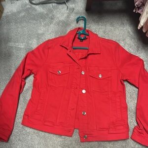 Red Denim Jacket